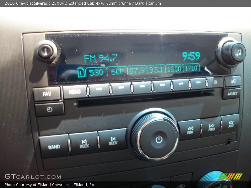 Summit White / Dark Titanium 2010 Chevrolet Silverado 2500HD Extended Cab 4x4