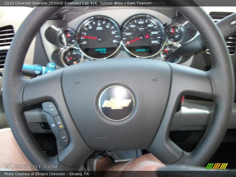 Summit White / Dark Titanium 2010 Chevrolet Silverado 2500HD Extended Cab 4x4