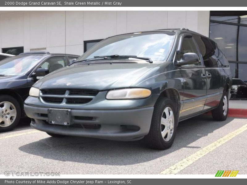 Shale Green Metallic / Mist Gray 2000 Dodge Grand Caravan SE