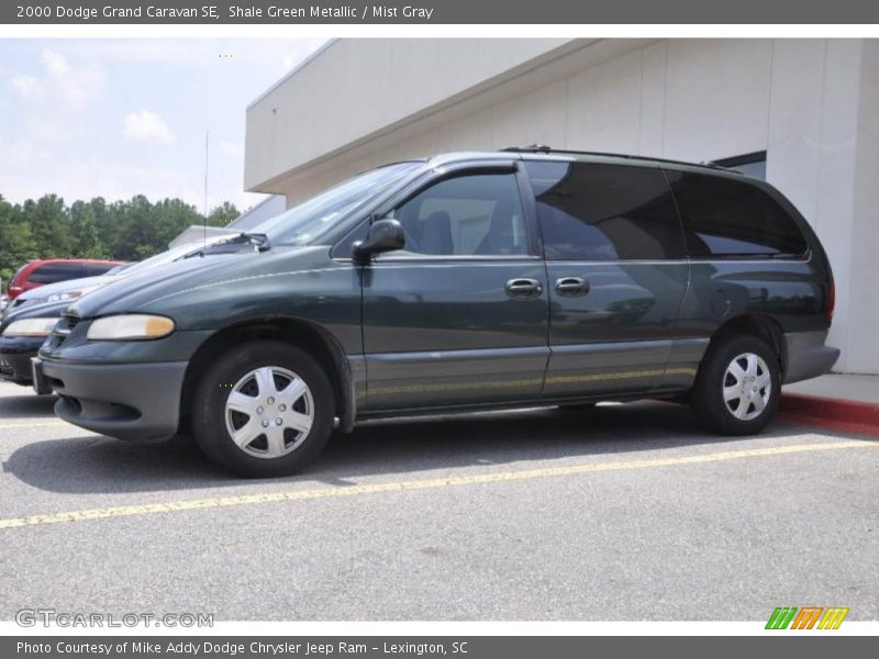 Shale Green Metallic / Mist Gray 2000 Dodge Grand Caravan SE