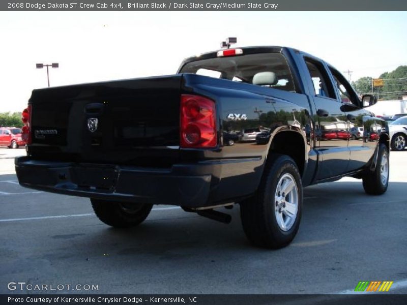 Brilliant Black / Dark Slate Gray/Medium Slate Gray 2008 Dodge Dakota ST Crew Cab 4x4