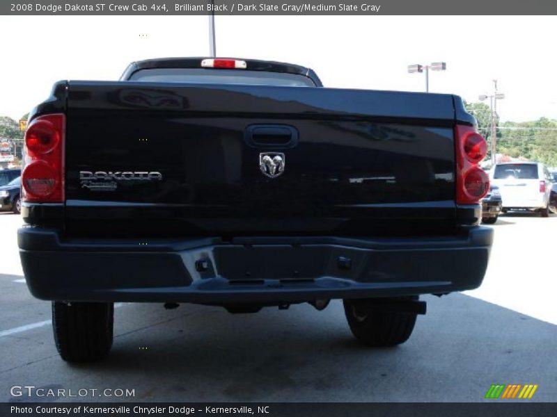 Brilliant Black / Dark Slate Gray/Medium Slate Gray 2008 Dodge Dakota ST Crew Cab 4x4