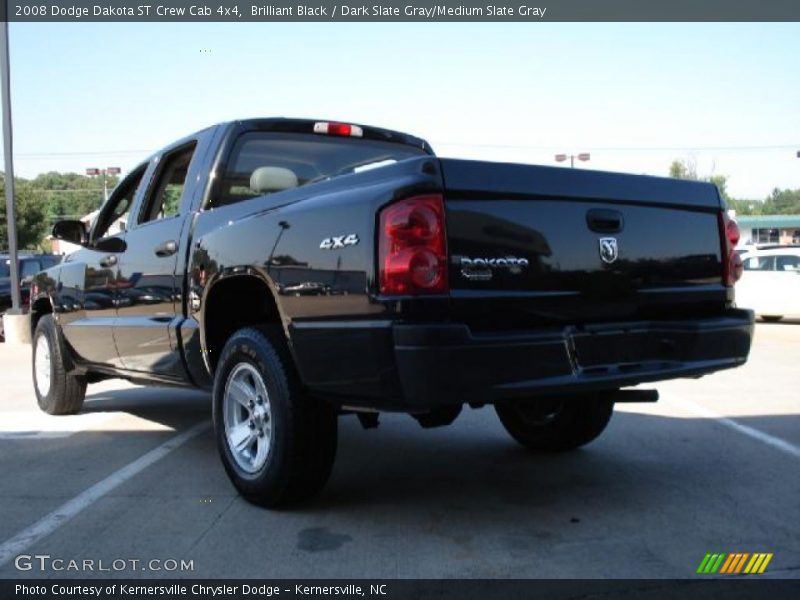 Brilliant Black / Dark Slate Gray/Medium Slate Gray 2008 Dodge Dakota ST Crew Cab 4x4