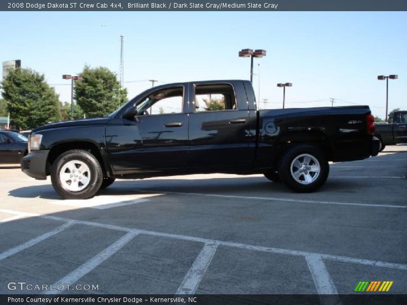 Brilliant Black / Dark Slate Gray/Medium Slate Gray 2008 Dodge Dakota ST Crew Cab 4x4