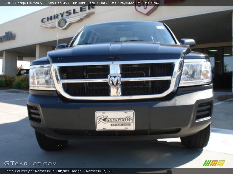 Brilliant Black / Dark Slate Gray/Medium Slate Gray 2008 Dodge Dakota ST Crew Cab 4x4