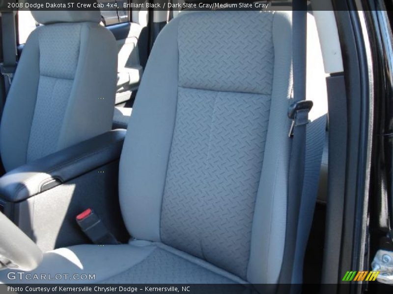 Brilliant Black / Dark Slate Gray/Medium Slate Gray 2008 Dodge Dakota ST Crew Cab 4x4