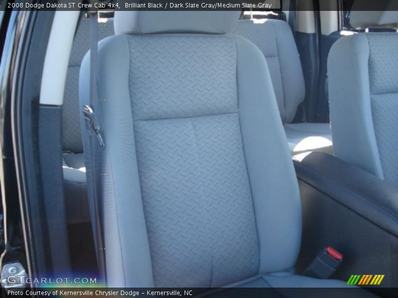 Brilliant Black / Dark Slate Gray/Medium Slate Gray 2008 Dodge Dakota ST Crew Cab 4x4