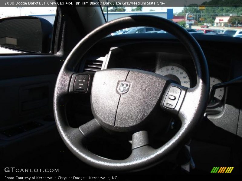Brilliant Black / Dark Slate Gray/Medium Slate Gray 2008 Dodge Dakota ST Crew Cab 4x4