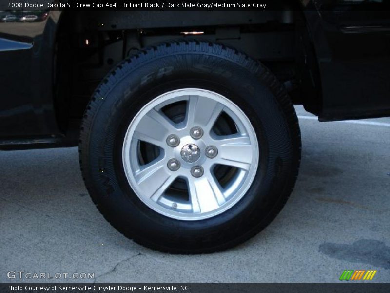 Brilliant Black / Dark Slate Gray/Medium Slate Gray 2008 Dodge Dakota ST Crew Cab 4x4