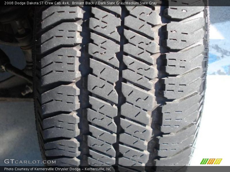 Brilliant Black / Dark Slate Gray/Medium Slate Gray 2008 Dodge Dakota ST Crew Cab 4x4