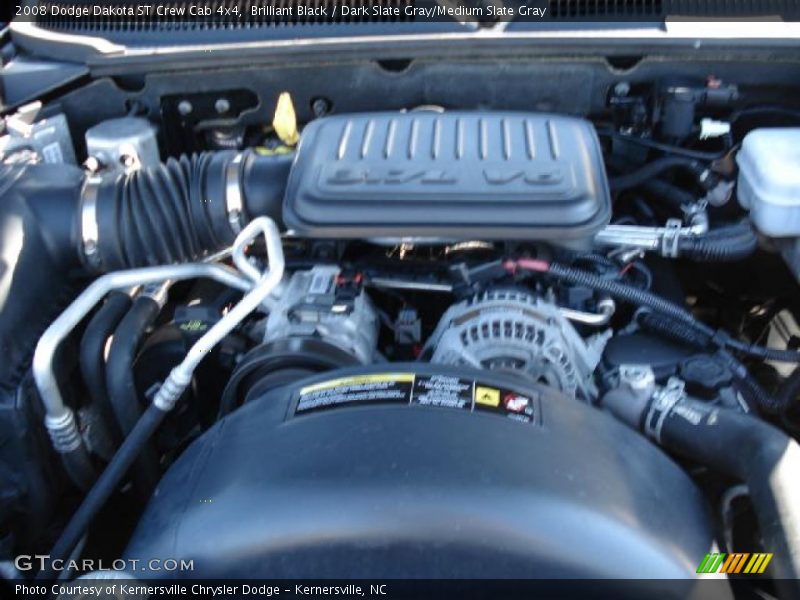 Brilliant Black / Dark Slate Gray/Medium Slate Gray 2008 Dodge Dakota ST Crew Cab 4x4