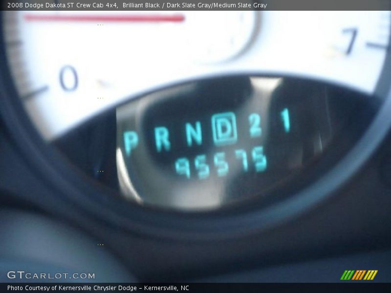 Brilliant Black / Dark Slate Gray/Medium Slate Gray 2008 Dodge Dakota ST Crew Cab 4x4