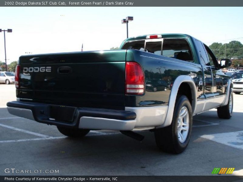 Forest Green Pearl / Dark Slate Gray 2002 Dodge Dakota SLT Club Cab