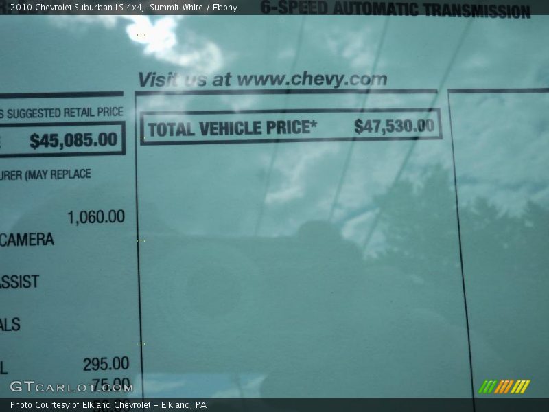 Summit White / Ebony 2010 Chevrolet Suburban LS 4x4