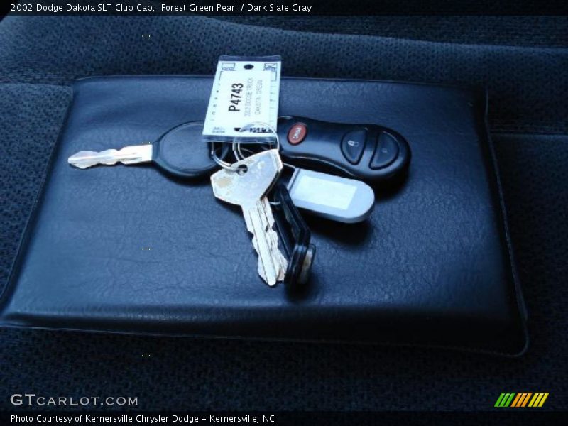 Forest Green Pearl / Dark Slate Gray 2002 Dodge Dakota SLT Club Cab
