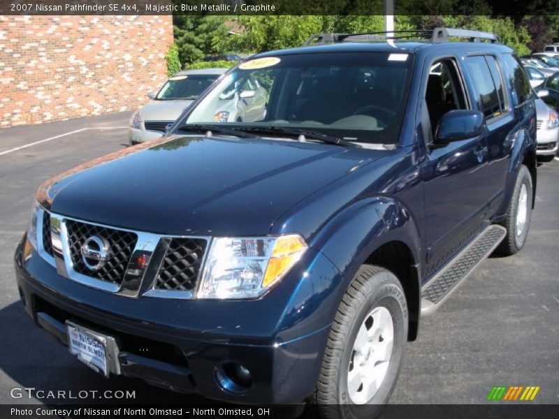 Majestic Blue Metallic / Graphite 2007 Nissan Pathfinder SE 4x4