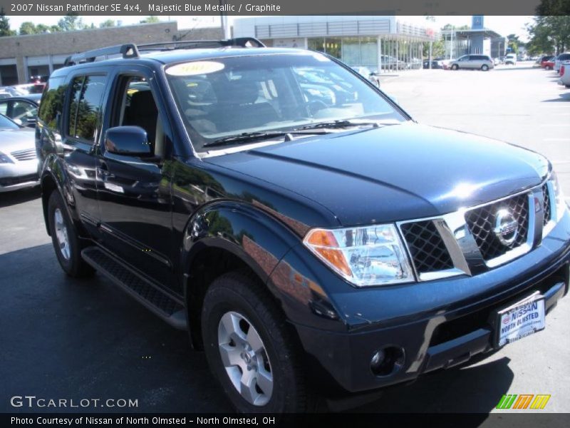 Majestic Blue Metallic / Graphite 2007 Nissan Pathfinder SE 4x4