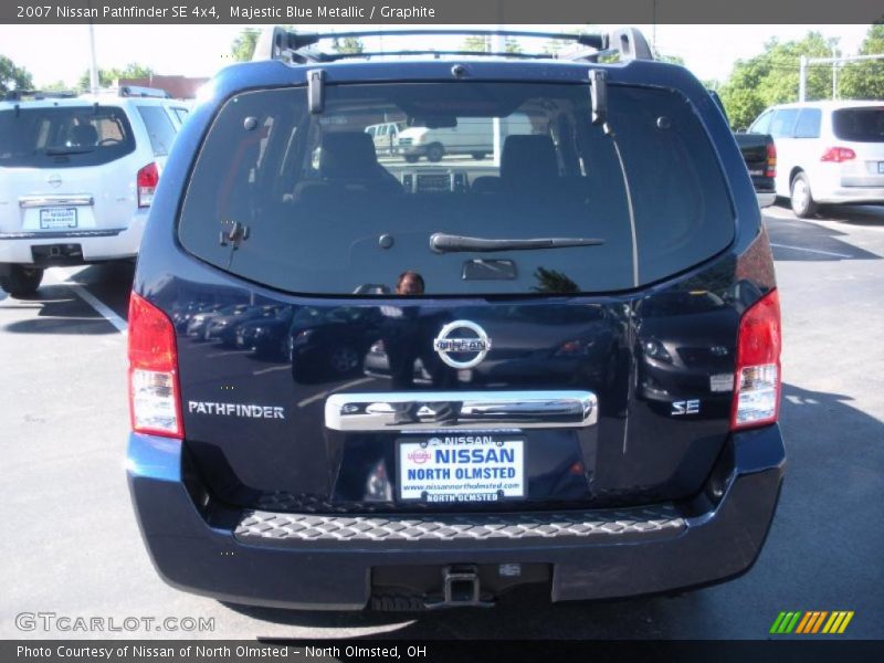 Majestic Blue Metallic / Graphite 2007 Nissan Pathfinder SE 4x4