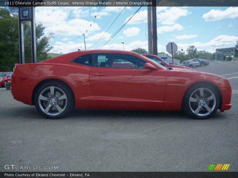 Inferno Orange Metallic / Inferno Orange/Black 2011 Chevrolet Camaro SS/RS Coupe