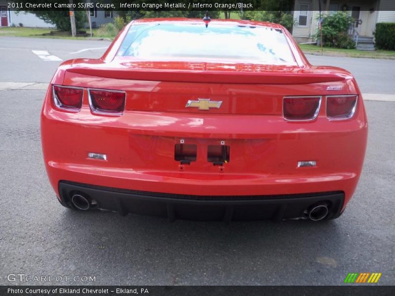 Inferno Orange Metallic / Inferno Orange/Black 2011 Chevrolet Camaro SS/RS Coupe