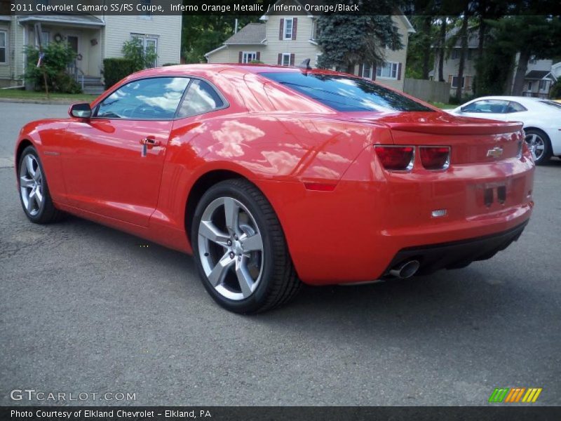 Inferno Orange Metallic / Inferno Orange/Black 2011 Chevrolet Camaro SS/RS Coupe