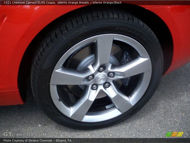 Inferno Orange Metallic / Inferno Orange/Black 2011 Chevrolet Camaro SS/RS Coupe