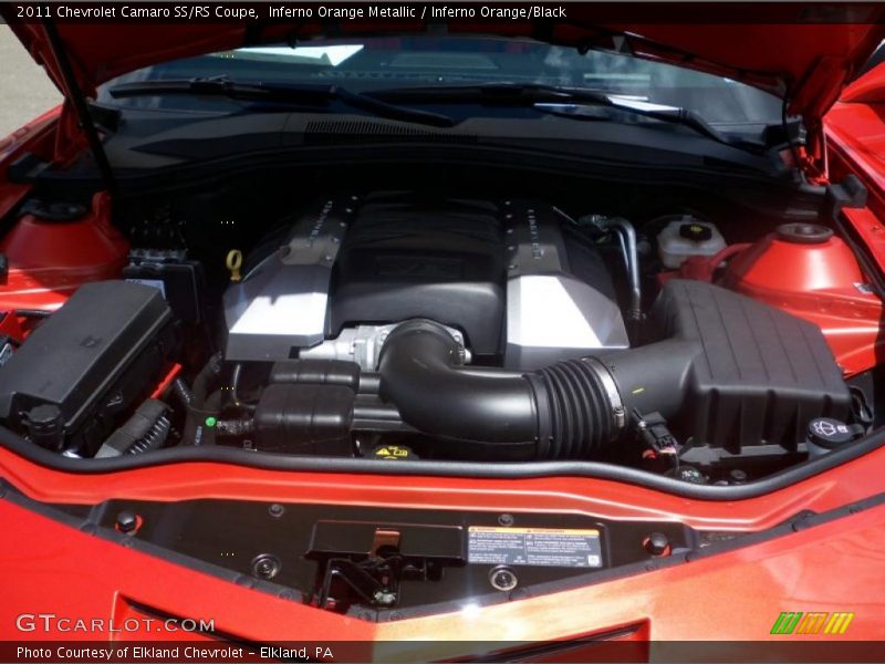 Inferno Orange Metallic / Inferno Orange/Black 2011 Chevrolet Camaro SS/RS Coupe