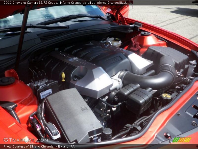 Inferno Orange Metallic / Inferno Orange/Black 2011 Chevrolet Camaro SS/RS Coupe
