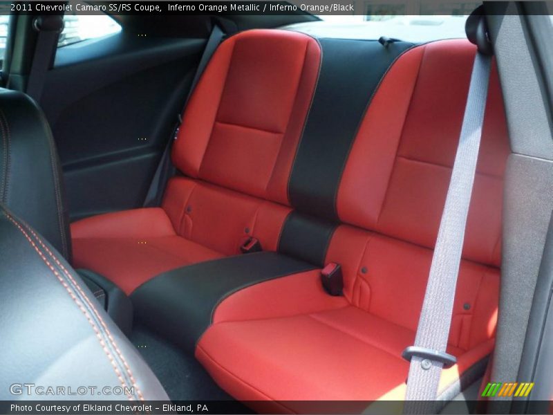 Inferno Orange Metallic / Inferno Orange/Black 2011 Chevrolet Camaro SS/RS Coupe