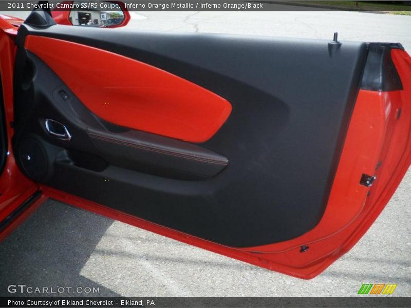 Inferno Orange Metallic / Inferno Orange/Black 2011 Chevrolet Camaro SS/RS Coupe