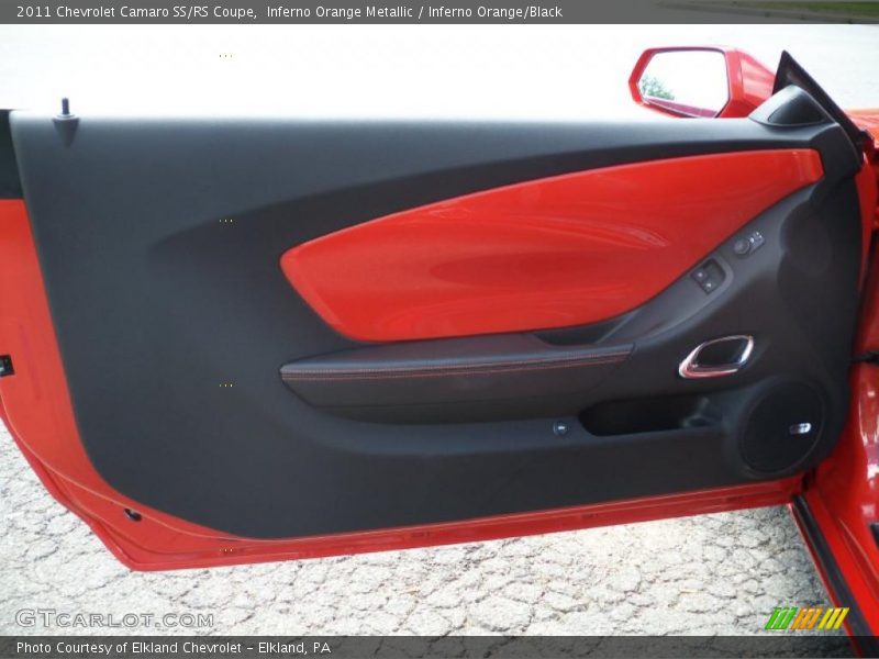 Inferno Orange Metallic / Inferno Orange/Black 2011 Chevrolet Camaro SS/RS Coupe