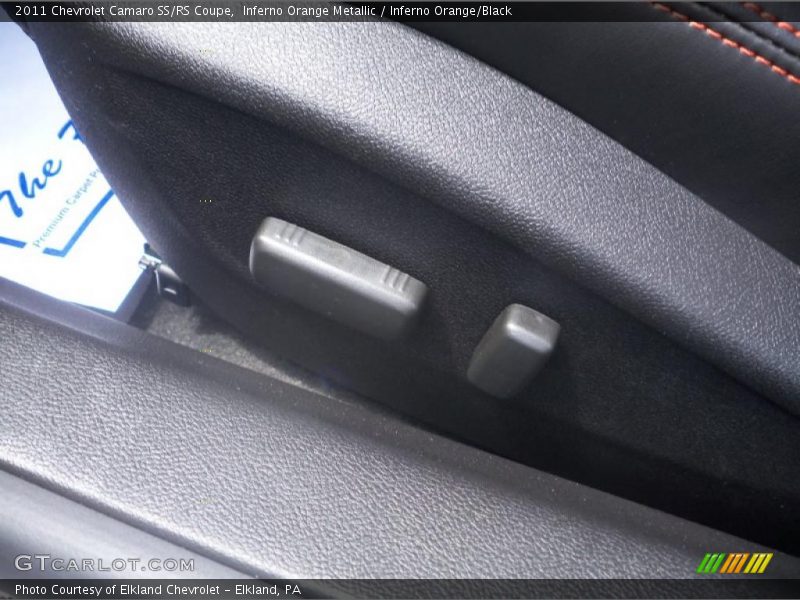 Inferno Orange Metallic / Inferno Orange/Black 2011 Chevrolet Camaro SS/RS Coupe