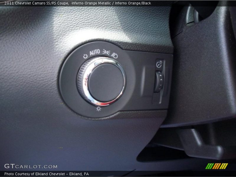 Inferno Orange Metallic / Inferno Orange/Black 2011 Chevrolet Camaro SS/RS Coupe