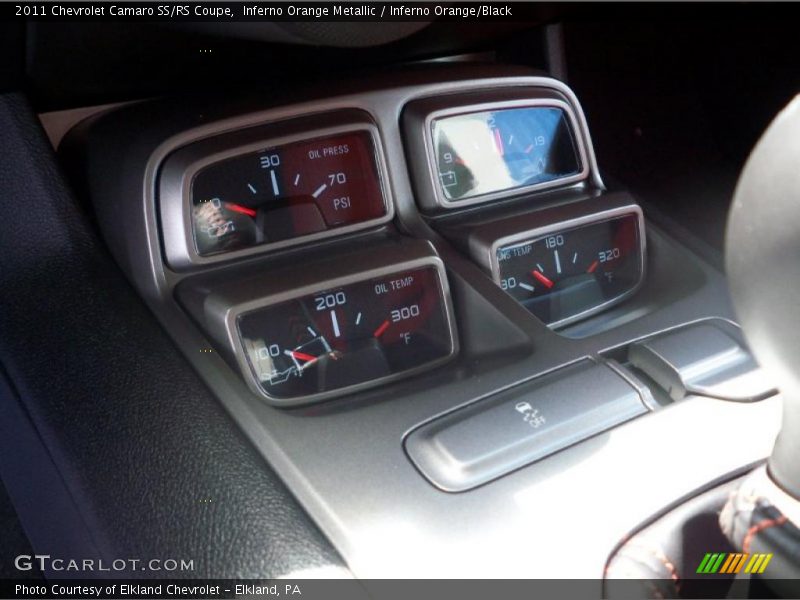 Inferno Orange Metallic / Inferno Orange/Black 2011 Chevrolet Camaro SS/RS Coupe