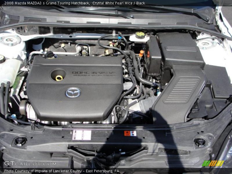 Crystal White Pearl Mica / Black 2008 Mazda MAZDA3 s Grand Touring Hatchback