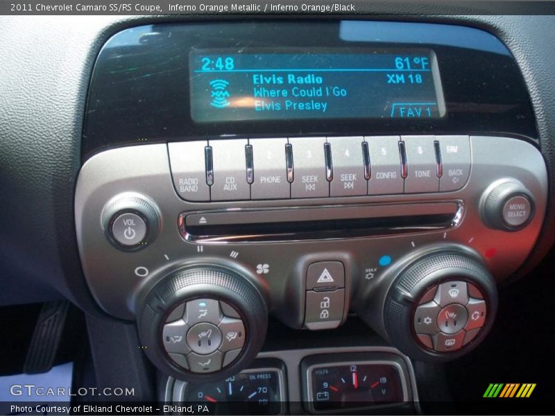 Inferno Orange Metallic / Inferno Orange/Black 2011 Chevrolet Camaro SS/RS Coupe