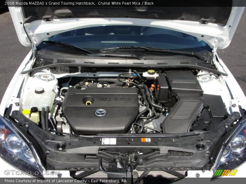 Crystal White Pearl Mica / Black 2008 Mazda MAZDA3 s Grand Touring Hatchback