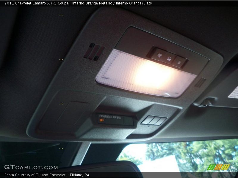 Inferno Orange Metallic / Inferno Orange/Black 2011 Chevrolet Camaro SS/RS Coupe