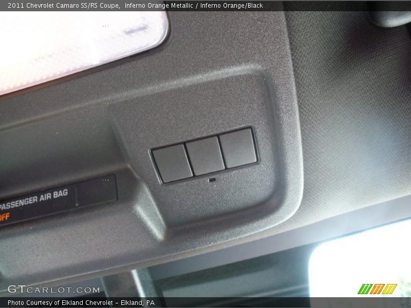 Inferno Orange Metallic / Inferno Orange/Black 2011 Chevrolet Camaro SS/RS Coupe