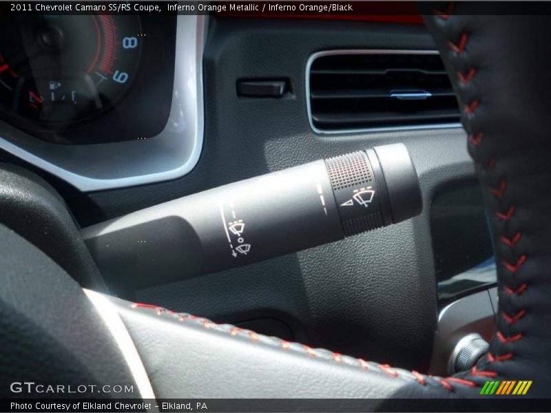 Inferno Orange Metallic / Inferno Orange/Black 2011 Chevrolet Camaro SS/RS Coupe