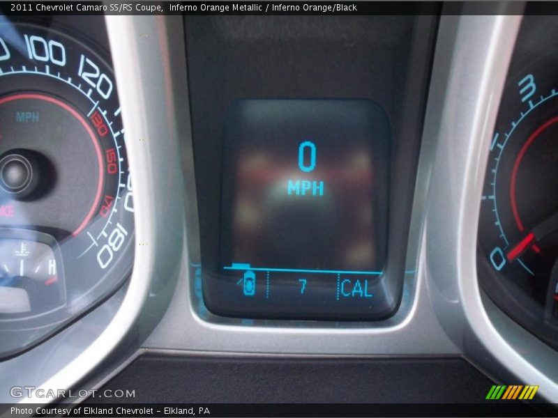 Inferno Orange Metallic / Inferno Orange/Black 2011 Chevrolet Camaro SS/RS Coupe
