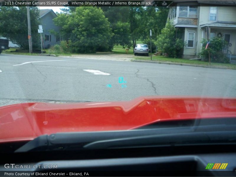 Inferno Orange Metallic / Inferno Orange/Black 2011 Chevrolet Camaro SS/RS Coupe