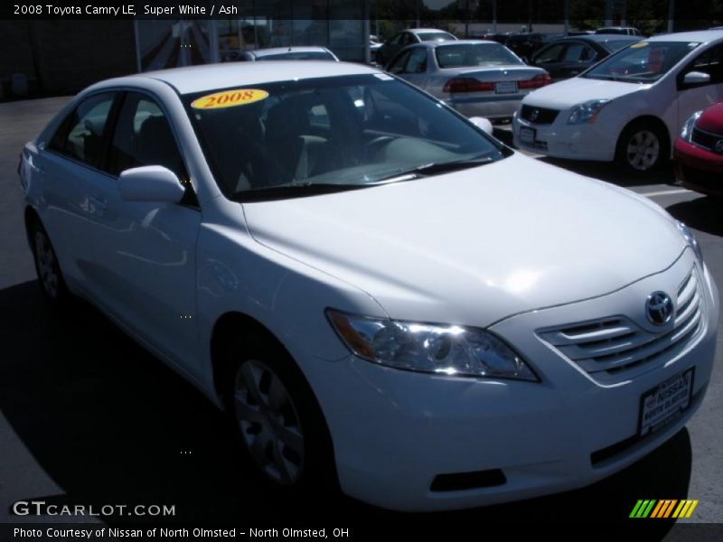 Super White / Ash 2008 Toyota Camry LE