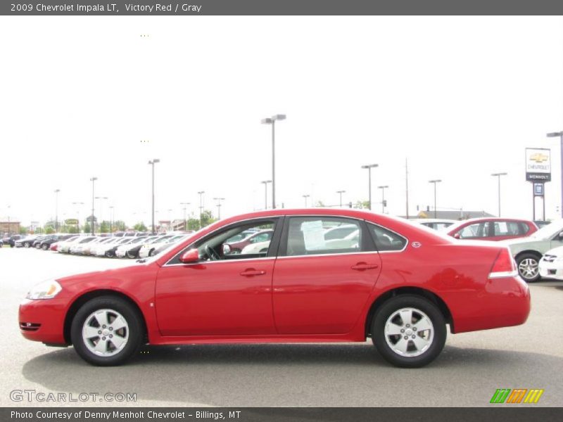 Victory Red / Gray 2009 Chevrolet Impala LT