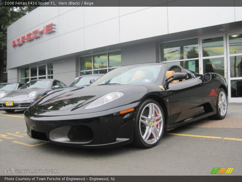 Nero (Black) / Beige 2006 Ferrari F430 Spider F1
