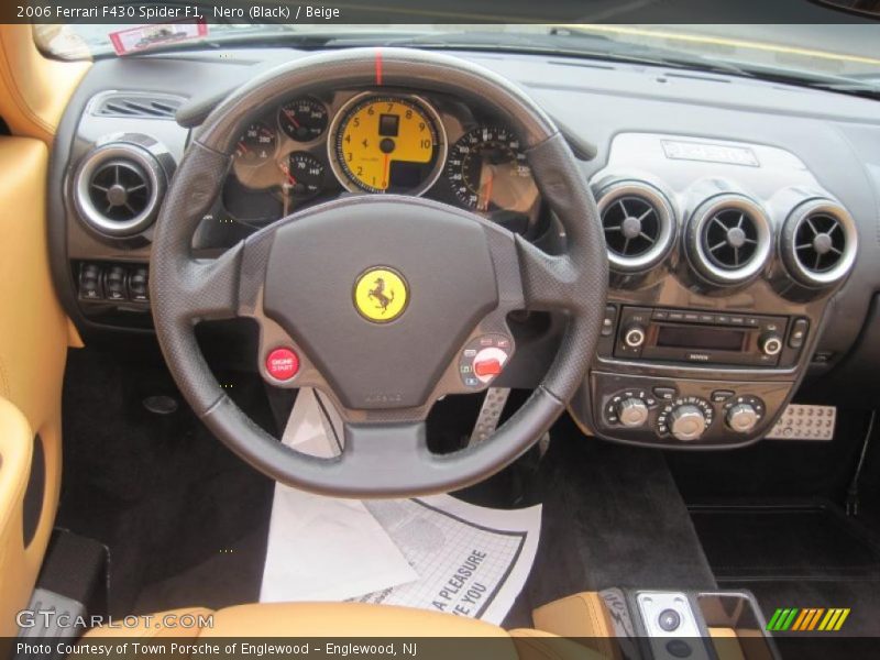 Nero (Black) / Beige 2006 Ferrari F430 Spider F1