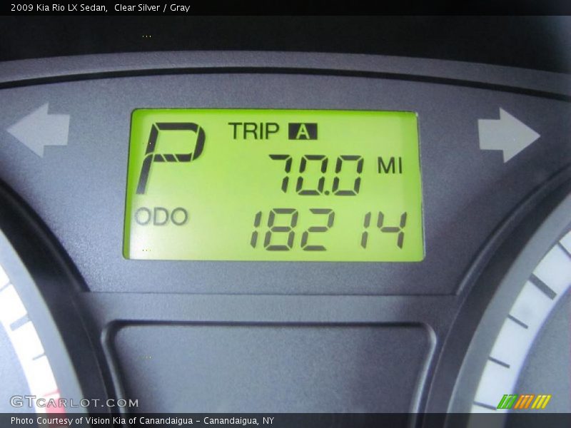 Clear Silver / Gray 2009 Kia Rio LX Sedan