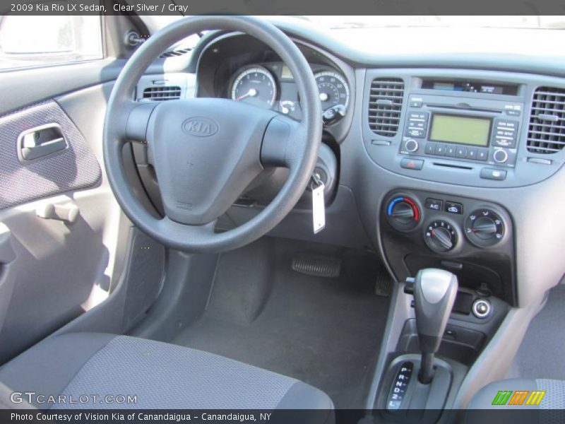 Clear Silver / Gray 2009 Kia Rio LX Sedan