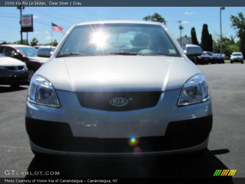Clear Silver / Gray 2009 Kia Rio LX Sedan