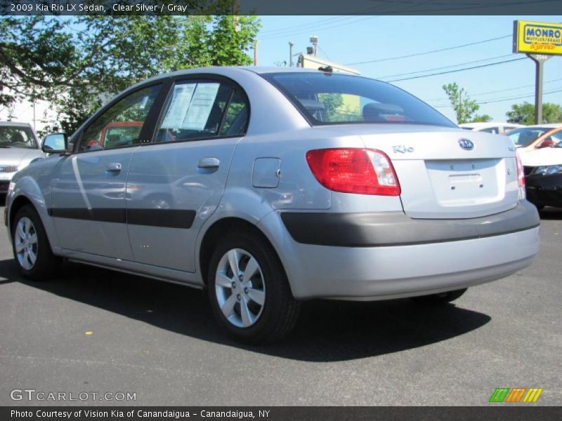 Clear Silver / Gray 2009 Kia Rio LX Sedan